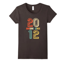 Awesome Since 2012 T-Shirt 5 Yrs Old Bday 5th Birthday Tee