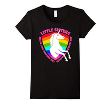 Little Sister Unicorn T-Shirt Girls & Women Novelty Apparel