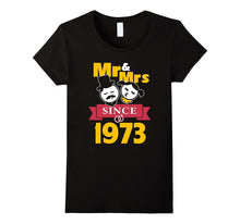 44th Wedding Anniversary T-Shirt 44 Year Mr & Mrs Since 1973