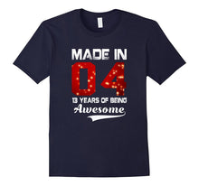13th Birthday Gift T-Shirt Made in 2004 Awesome 13 Years Old