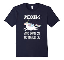 Born on October 5th Funny Unicorn Birthday Tshirt