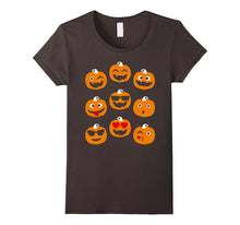 Emoticon Pumpkin Smiley Hilarious Faces T-Shirt Halloween