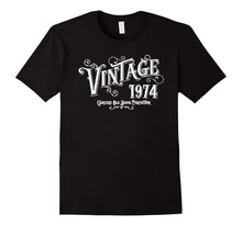 1974 Vintage Age Birth Year Print Graphic T Shirt