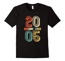 Awesome Since 2005 T-Shirt 12 Yrs Old Bday 12th Birthday Tee
