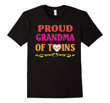 Proud Grandma of Twins Happy Parents Day T-Shirt Gift