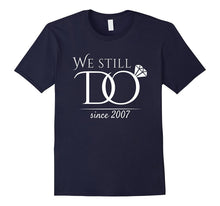 10th Wedding Anniversary T-Shirt Funny for Married in 2007 W