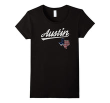 Retro Austin Texas USA Flag T-Shirt