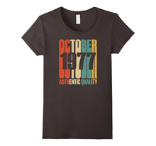 Retro October 1977 T-Shirt 40 Yrs Old Bday 40th Birthday Tee