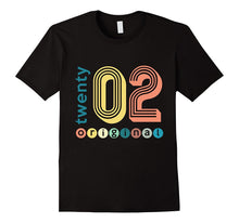 2002 Original Birthday T-Shirt 15 Years Old Kid's Gifts