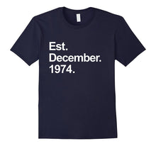 Est December 1974 Shirt Awesome 43rd Birthday Gifts TShirt