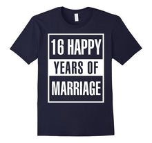 16th Wedding Anniversary Gift Idea Husband and Wife T-Shirt
