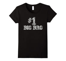 #1 Big Bro Brother T Shirt -Number One Father's Day Gift Tee