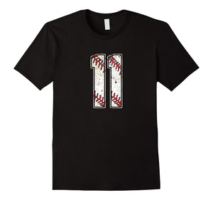 #11 Baseball Jersey Number 11 Retro Vintage T-Shirt