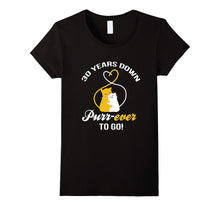 30th Wedding Anniversary T-Shirt Purr-Ever Cat Gift