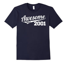 Awesome Since 2001 T-Shirt - Fun 16 Happy Birthday Tee