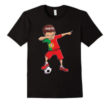 Soccer Boy Dabbing T Shirt Portugal Portuguese Football Boys