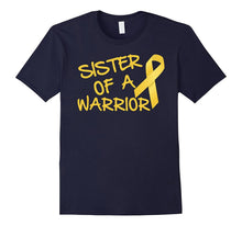Sister of a Warrior Childhood Cancer Awareness T-Shirt