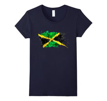 Jamaica Splash Flag Tourist T-Shirt
