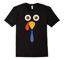 Thanksgiving Turkey Face Neck Tie Funny T-Shirt Boys Gobble