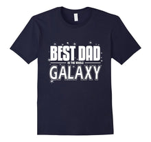 Best Dad in Galaxy Shirt Father's Day Tees Space