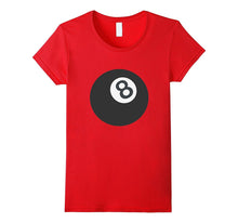8 Ball Emoji T-Shirt Magic Eight Billiards Pool Cue Black