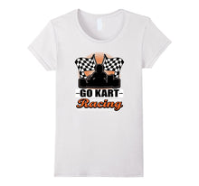 Go Kart Racing Funny Orange Silhouette T-Shirt