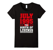 22nd Birthday Gift Men Born in July 1996 Legends Birth Shirt