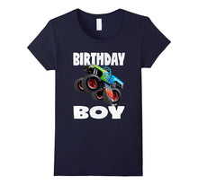 Birthday Boy Vintage Bday Boys Jumping Monster Truck T-Shirt