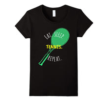 Eat Sleep Tennis Repeat Funny Novelty Gift Men Women T-Shirt
