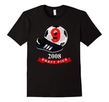 #9 Birthday T-Shirt - 2008 Draft Pick Soccer Birthday TShirt