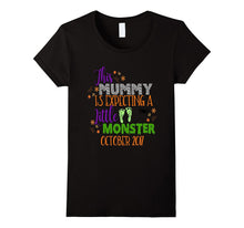 Halloween Pregnancy Shirt Mummy Monster Due October 2017