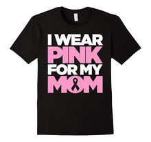 Breast Cancer T-Shirt for Kids I Wear Pink for My Mom Ribbon