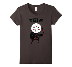 "TGIF" Thank God It's Friday Funny Horror Character T-Shirt