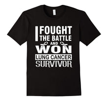LUNG Cancer Survivor Shirt, I Fought the Battle and Won V1