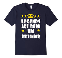 Legends Are Born in September T Shirt for Birthday