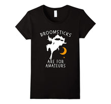 Broomsticks Are for Amateurs - Horse Halloween Shirt