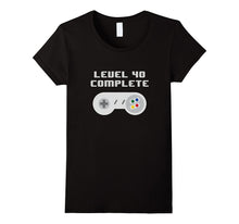 Level 40 Complete Retro Video Games 40th Birthday Fun TShirt