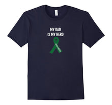 My Dad Is My Hero Liver Cancer Awareness Ribbon T Shirt