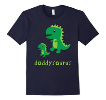 Daddysaurus Shirt Cute Dinosaur Dad Fathers Day Gift Kid Son