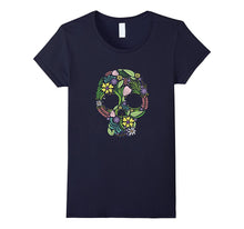 Colorful Flower Skull Bohemian Folk Style Gift T-Shirt