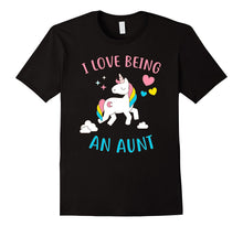 L Love Being an Aunt Tshirt - Funny Unicorn Aunt Gift Tee