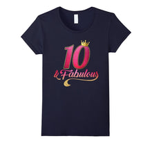 10th Birthday Queen Fabulous 10 Years Old T-Shirt