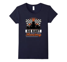 Go Kart Racing Funny Orange Silhouette T-Shirt