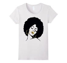 Afro Diva Black Girl Magic Shirt Gold Lips Natural Melanin