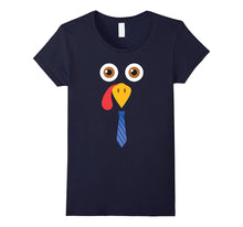Thanksgiving Turkey Face Neck Tie Funny T-Shirt Boys Gobble