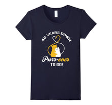 48th Wedding Anniversary T-Shirt Purr-Ever Cat Gift