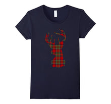 Stewart Plaid Deer Scottish Pride Tartan T-Shirt