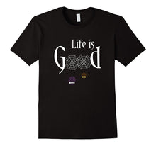 Funny Life Is Really Good Halloween Spider Web T-Shirt