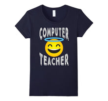 Computer Teacher Shirt - Angel Emoji Computer Teacher Tee