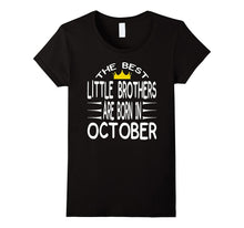Birthday Tshirt for Little Brothers Born in October